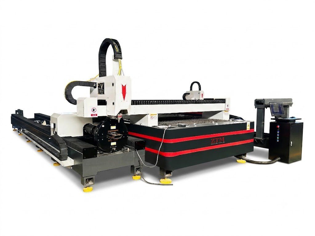 4015-1500W Sheet Metal and Pipe Fiber Laser Cutting Machine</trp-post-containe...